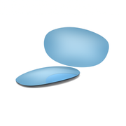 Oakley Eye Jacket 1.0 Replacement Lenses by FXL - Blue-HD